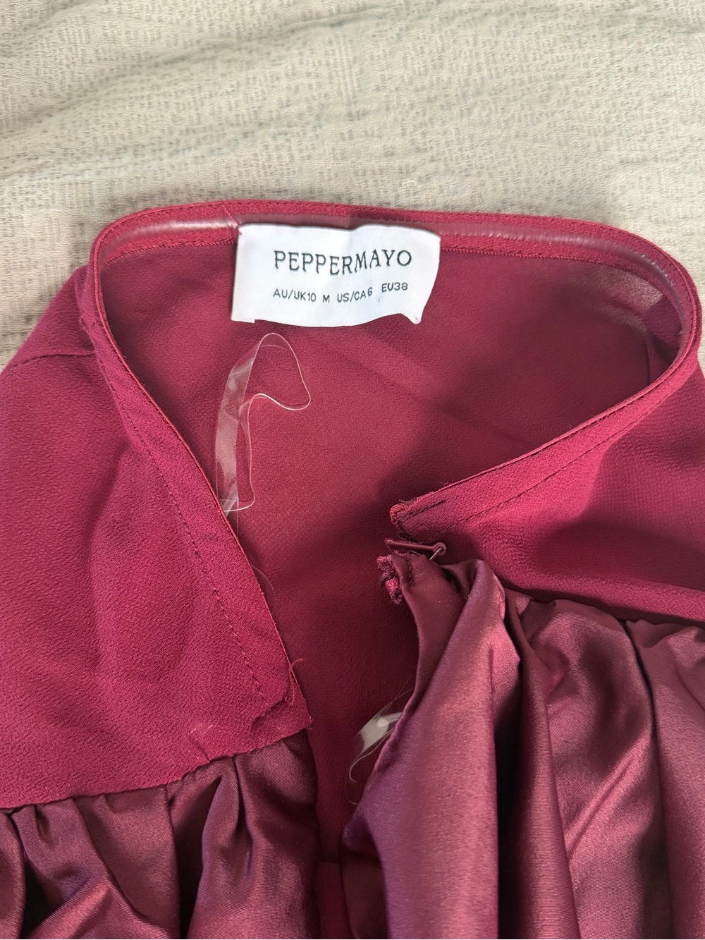 Peppermayo Strapless Plum Maxi Dress - Picture 10 of 15